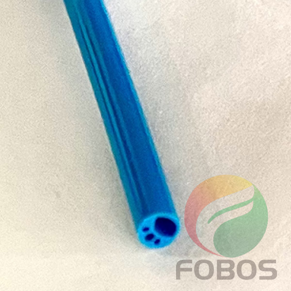 Blue-Four-Lumen-PTFE-Tubing-–-1-Large-and-3-Small-Lumens