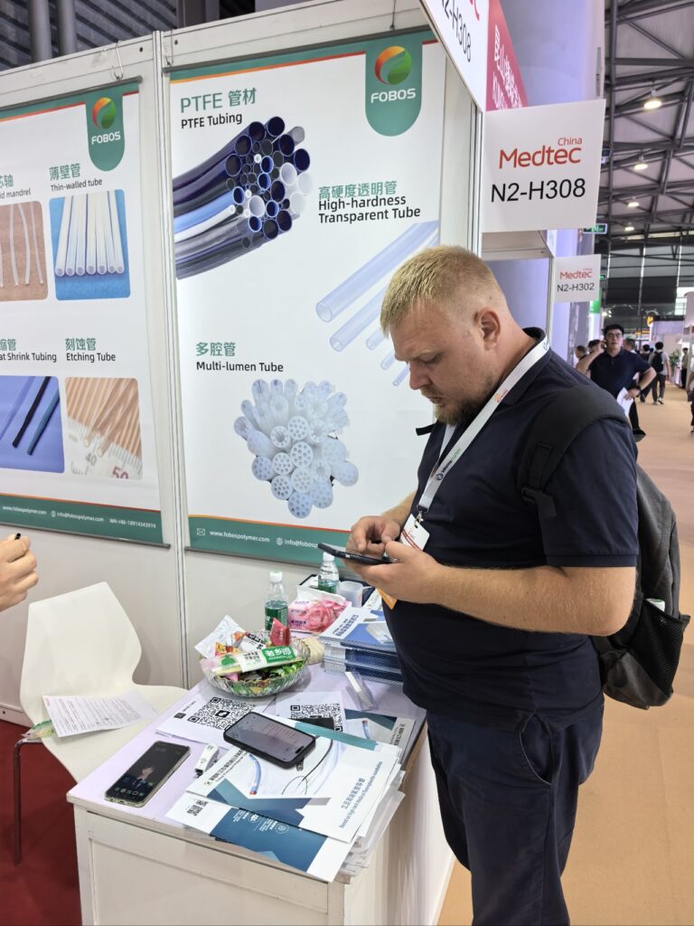 FOBOS exhibits medical PTFE tubing on day two of Medtec China 2026